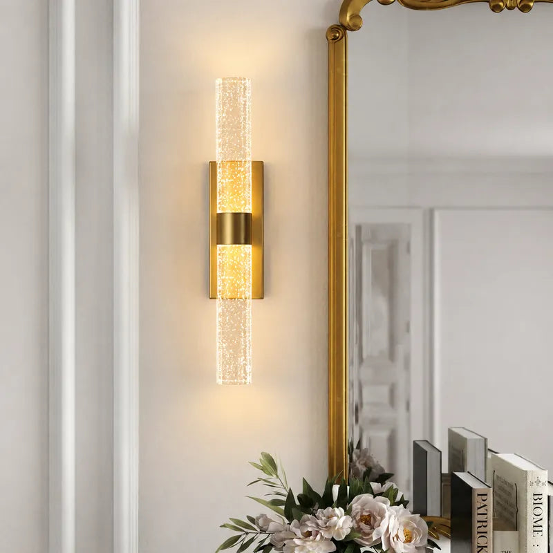 Crystal Bubble Wall Light, Dimmable with Remote