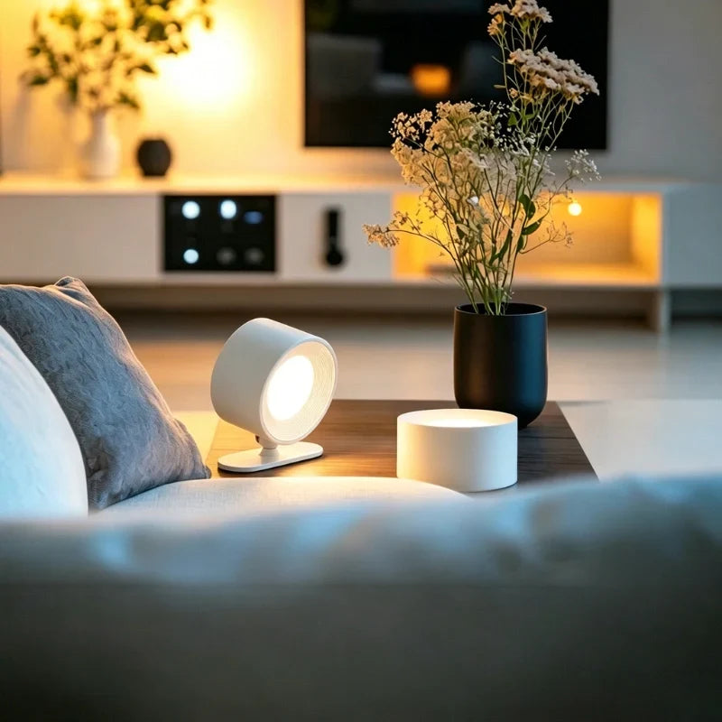 Cordless Wall Lamp, Magnetic Rechargeable Reading Light, Touch or Remote