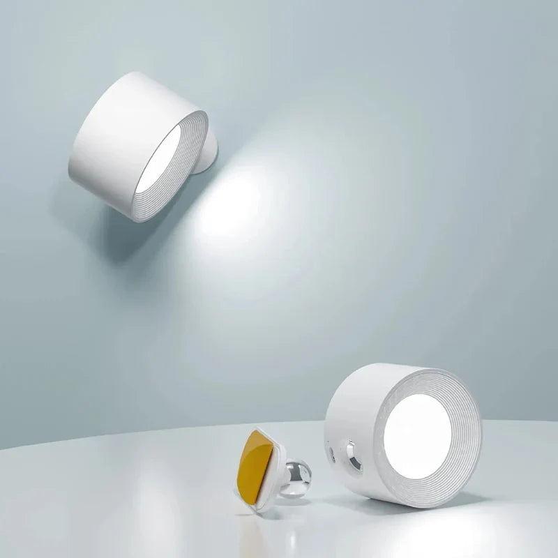 Cordless Wall Lamp, Magnetic Rechargeable Reading Light, Touch or Remote