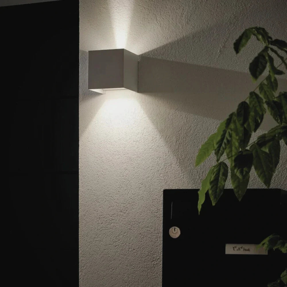 Adjustable Wall Light, LED Cube Sconce, Hardwired or Rechargeable, 4 Finishes