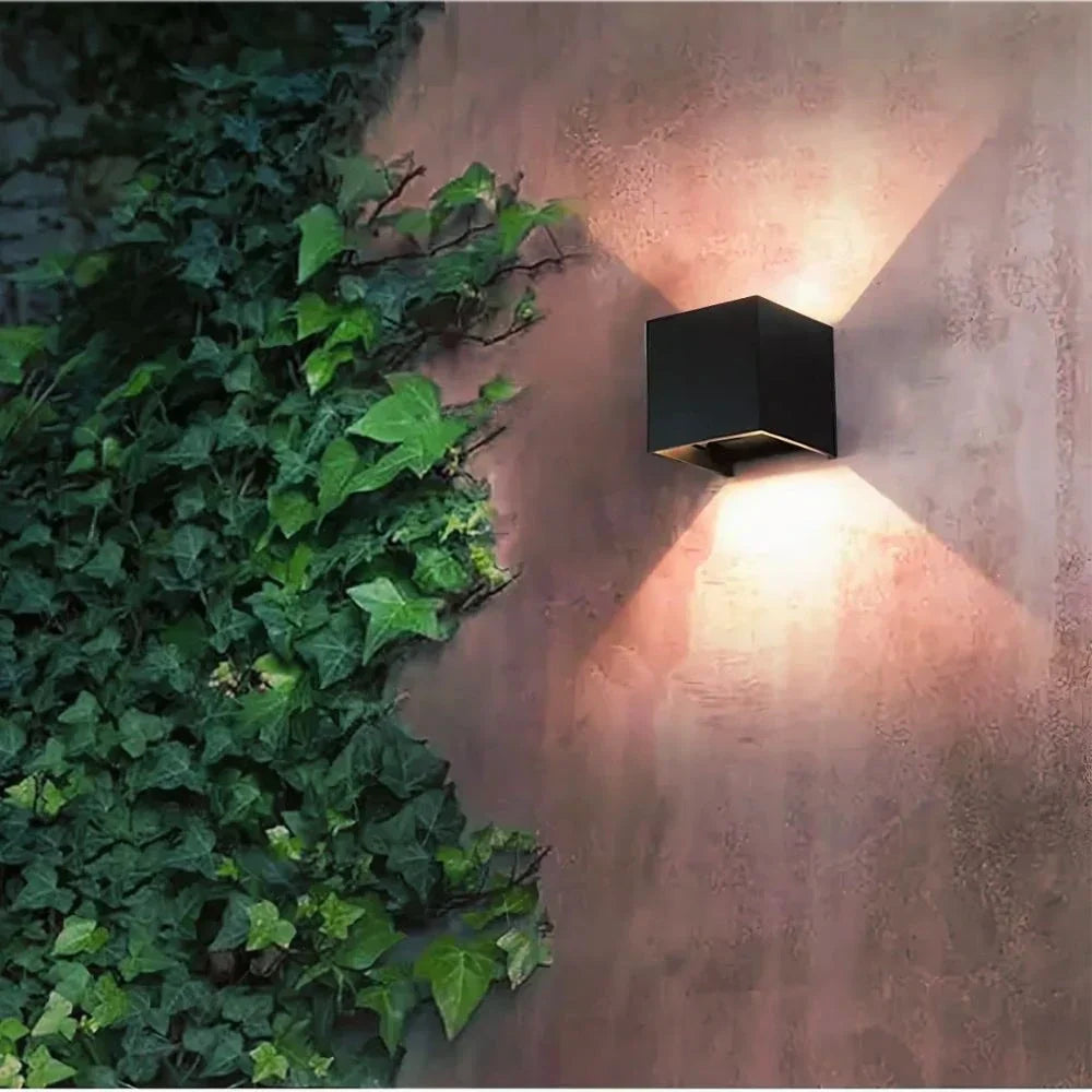 Adjustable Wall Light, LED Cube Sconce, Hardwired or Rechargeable, 4 Finishes