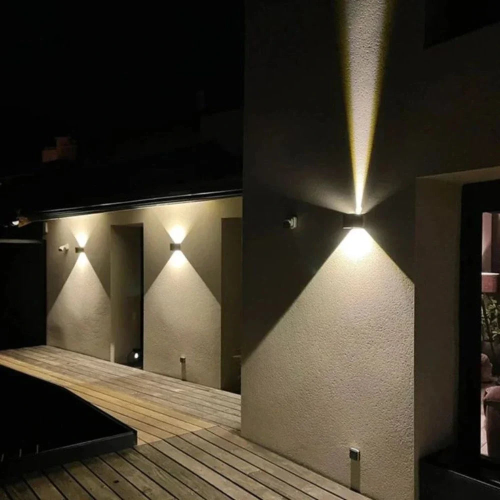 Adjustable Wall Light, LED Cube Sconce, Hardwired or Rechargeable, 4 Finishes