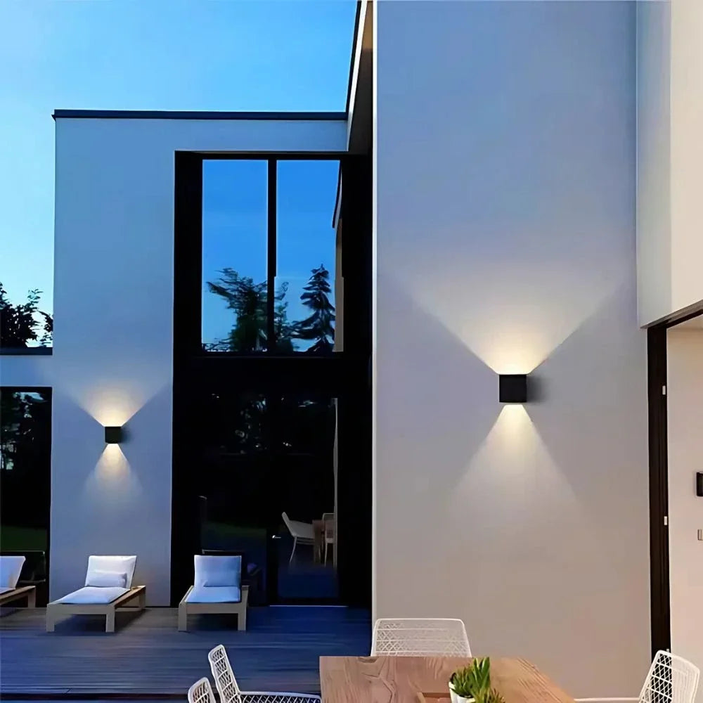 Adjustable Wall Light, LED Cube Sconce, Hardwired or Rechargeable, 4 Finishes