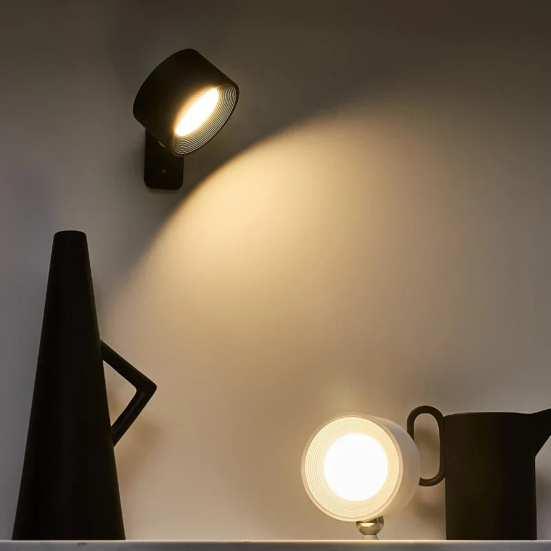 Cordless Wall Lamp, Magnetic Rechargeable Reading Light, Touch or Remote
