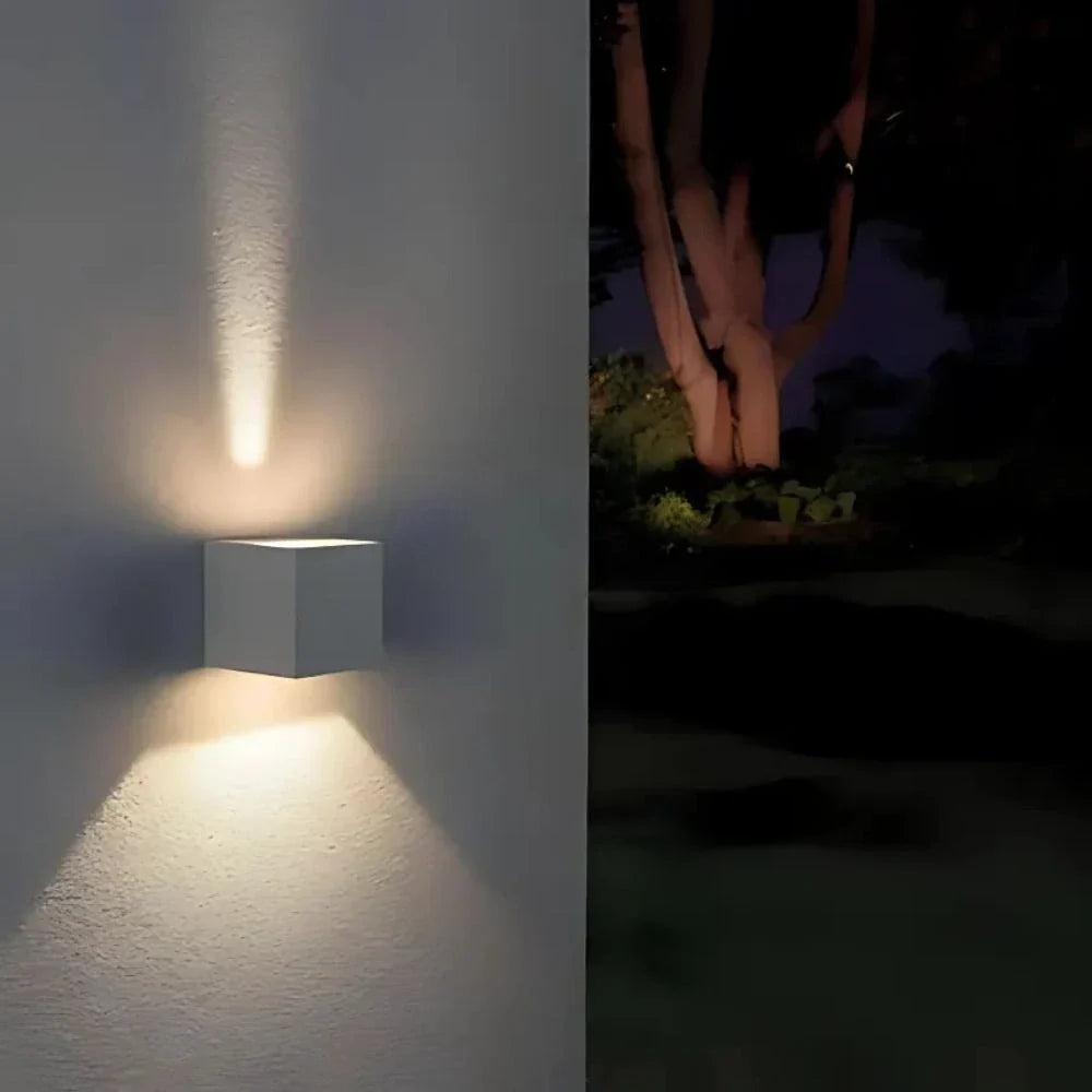 Adjustable Wall Light, LED Cube Sconce, Hardwired or Rechargeable, 4 Finishes