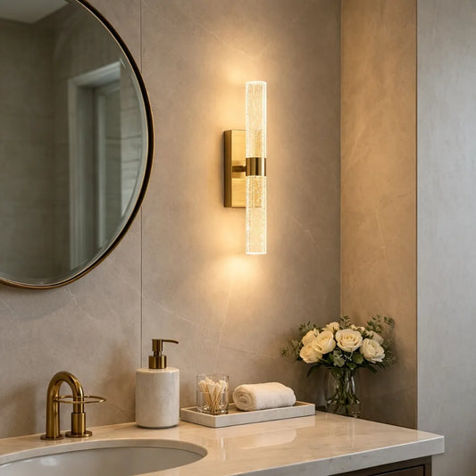 Crystal Bubble Wall Light, Dimmable with Remote
