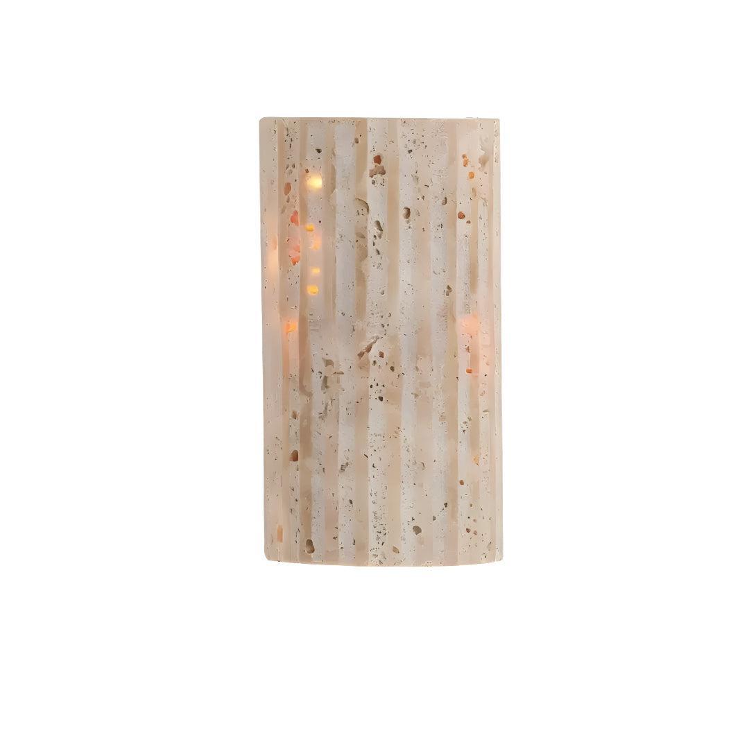 Stone Wall Sconce, Natural Stone LED Wall Light, Warm to Cool White