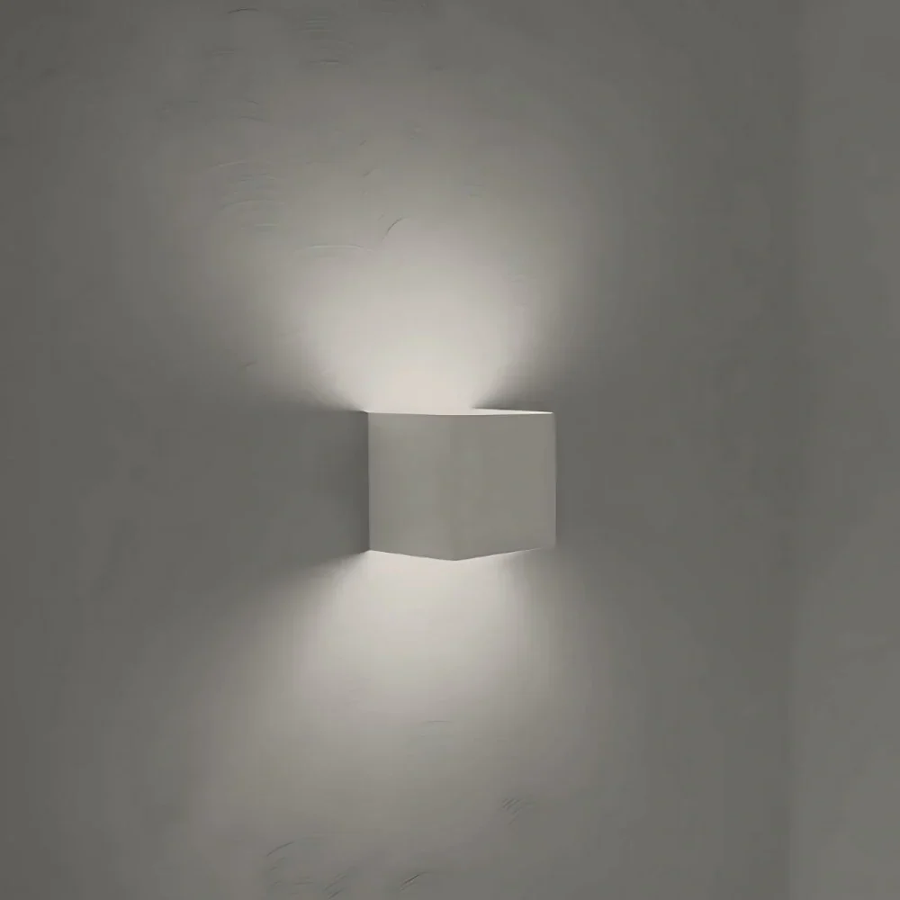 Adjustable Wall Light, LED Cube Sconce, Hardwired or Rechargeable, 4 Finishes