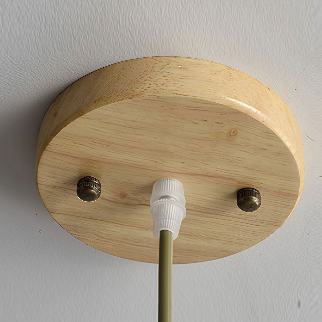 Bamboo Pendant Light - Japanese Woven Ceiling Light Fixture