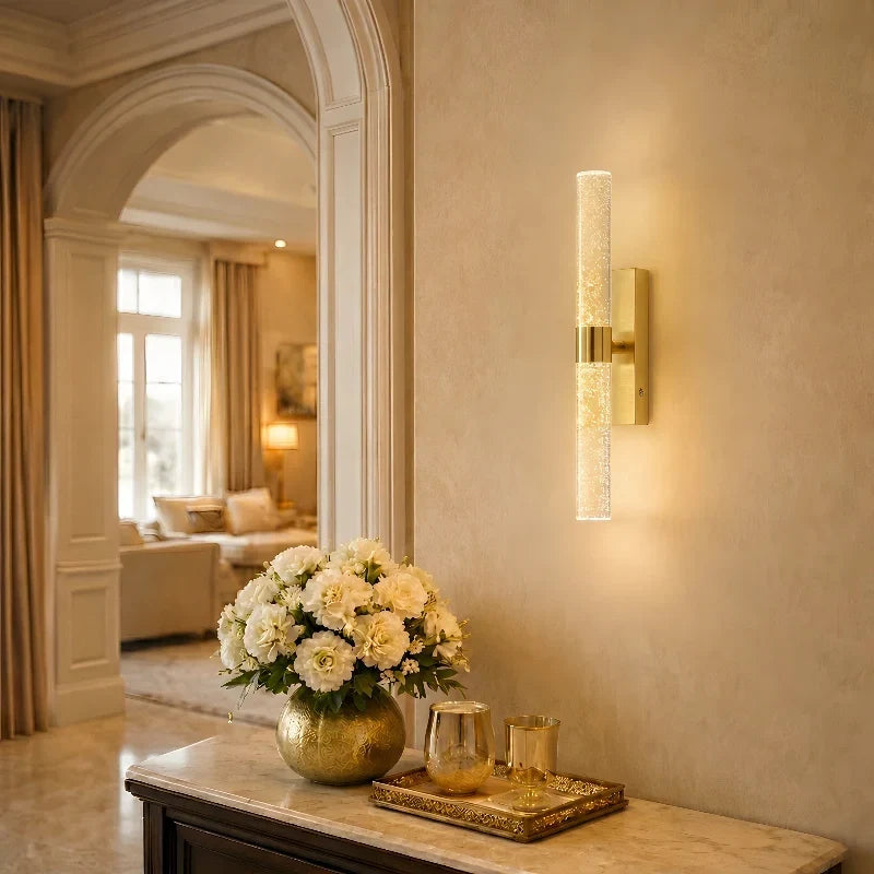 Crystal Bubble Wall Light, Dimmable with Remote
