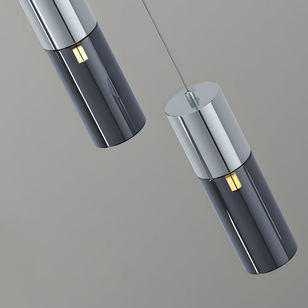 Mini Pendant Light - Smoked Glass Kitchen Island Ceiling Light